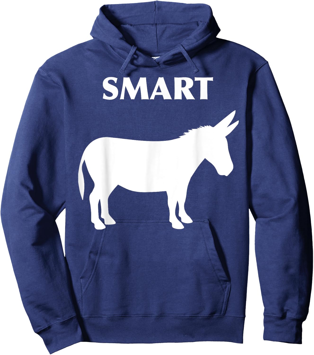 Smart Ass Funny Horse Donkey T Shirt Hoodie - Hoodie | Navy