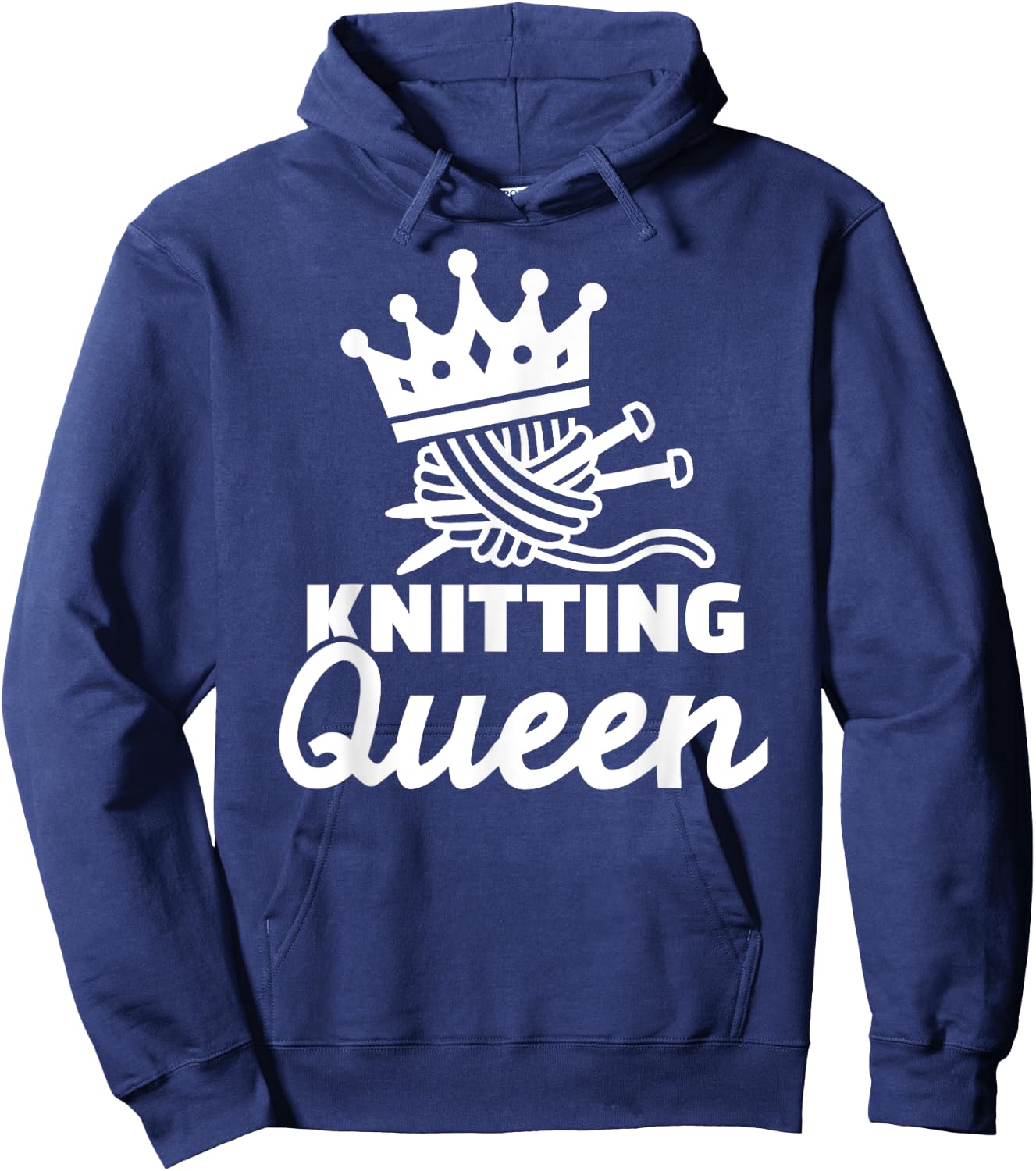 Knitting queen Hoodie - Hoodie | Navy