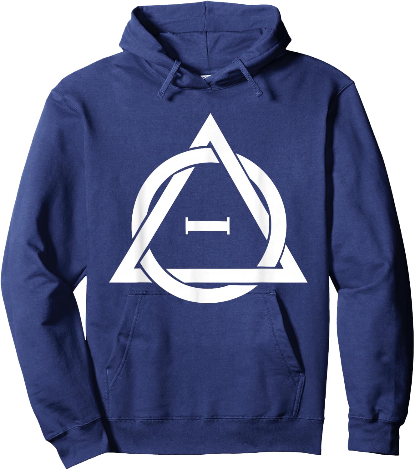 Therian Symbol Quadrobics Sport Sign White Hoodie - Hoodie | Navy