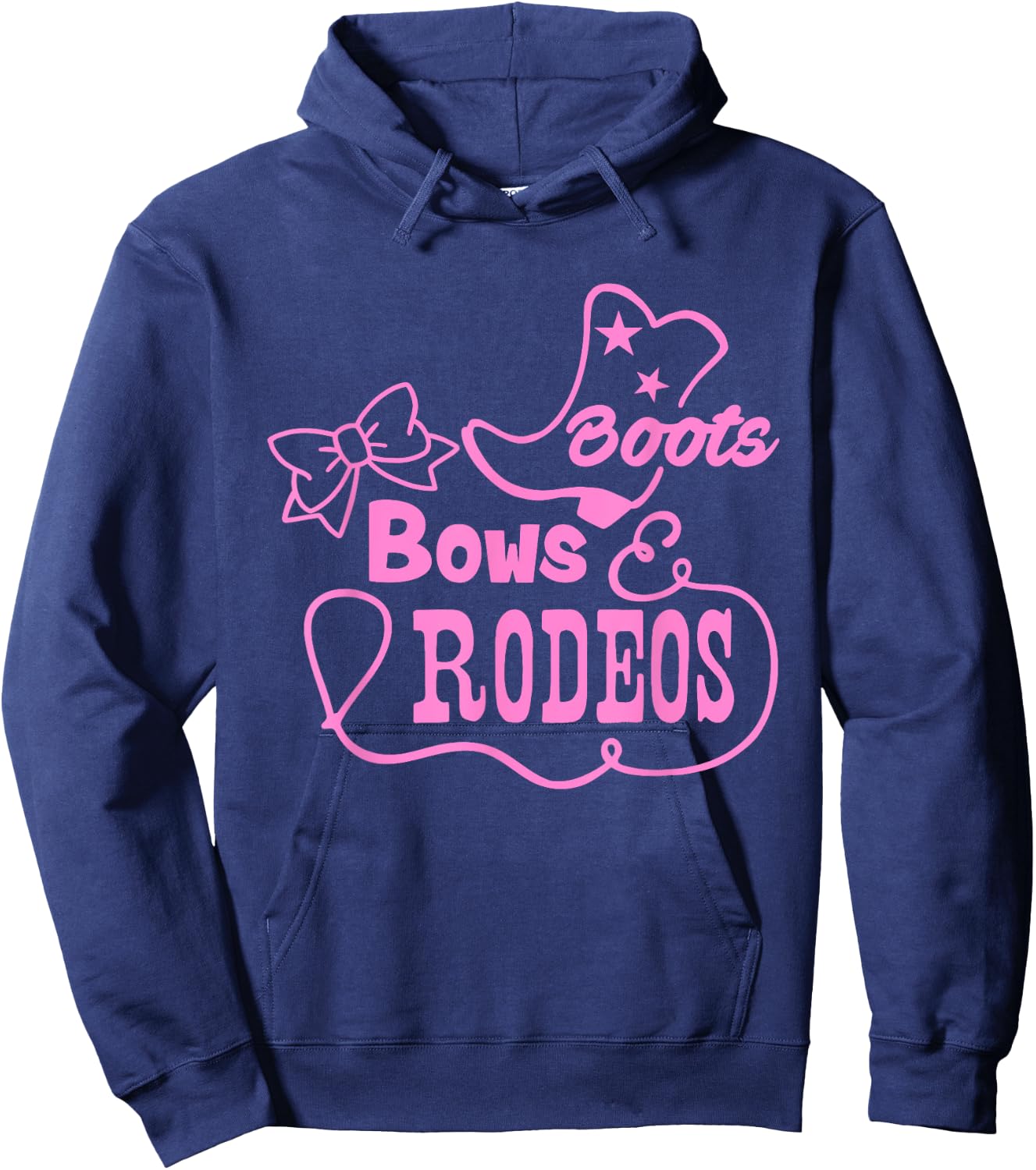 Cute Rodeo Shirt Girls Western Princess Cowgirl Hoodie - Hoodie | Navy