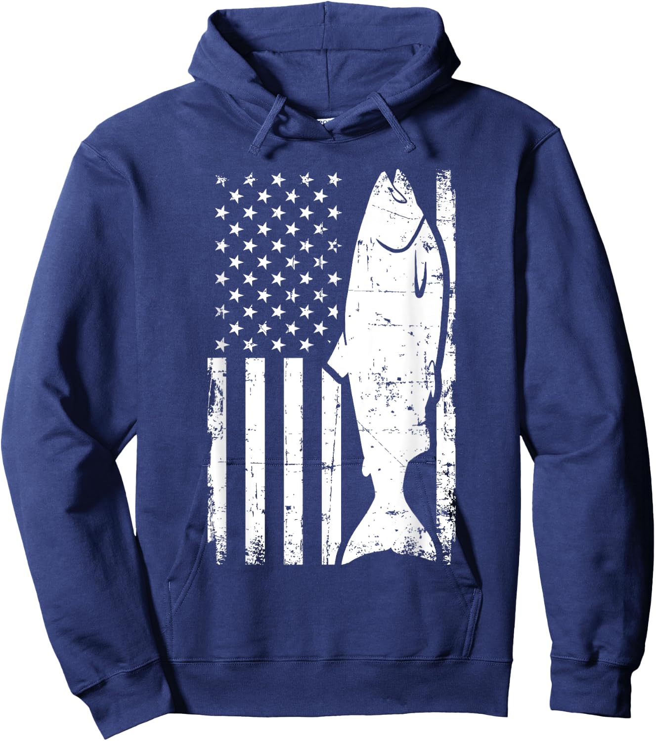 Salmon Fishing USA Hoodie - Hoodie | Navy