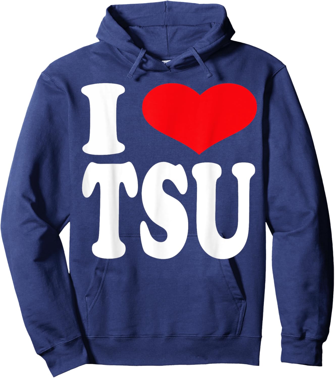I Love Tsu | Heart Tsu Pride Hoodie - Hoodie | Navy