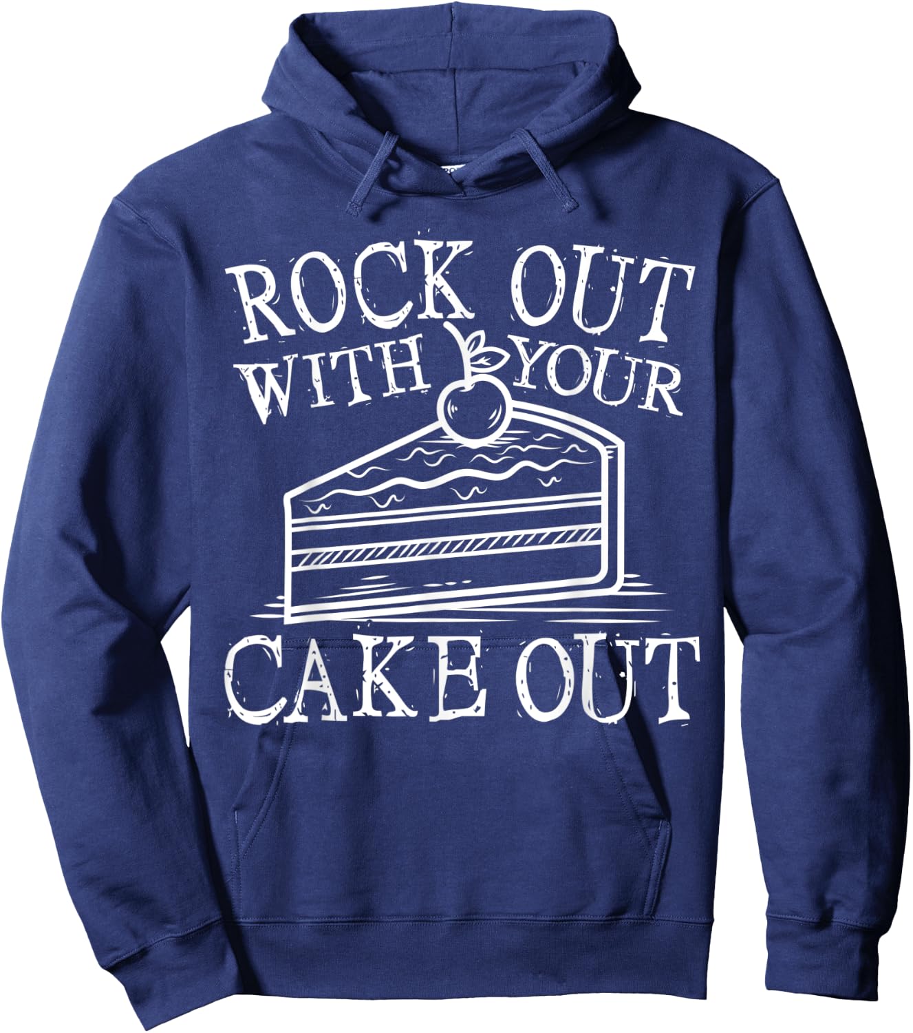 Baking Rock Out Cake Bakery Baker Gifts Hoodie - Hoodie | Navy