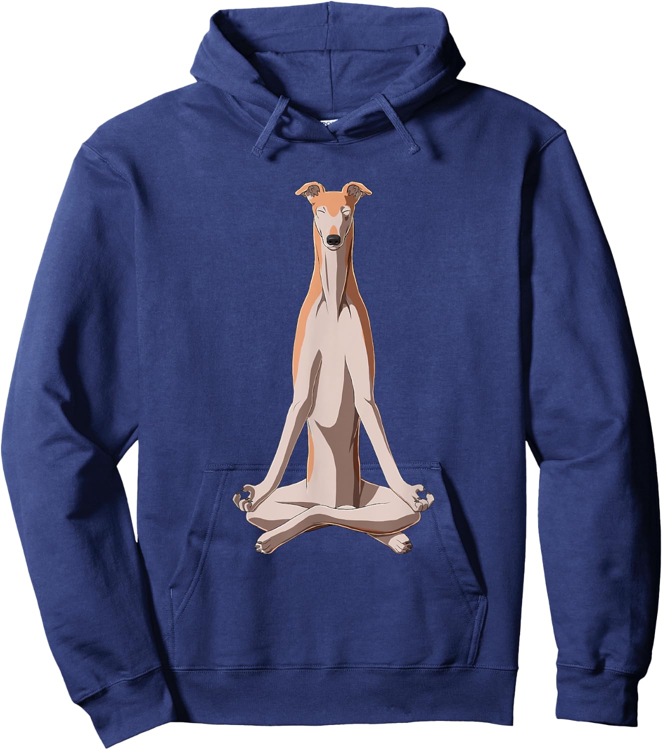 Funny Yoga Dog Greyhound Women Kids Hoodie - Hoodie | Navy