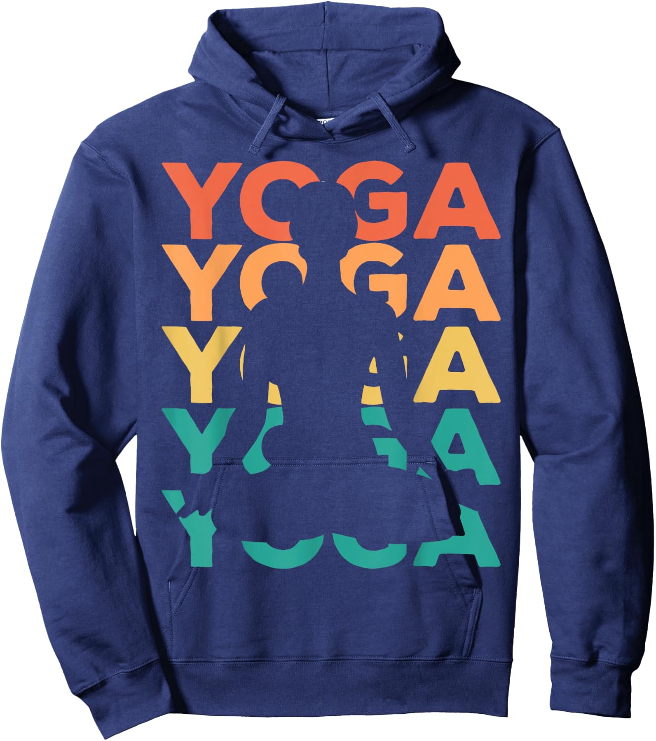 Retro Vintage Yoga Gift Yogis Hoodie - Hoodie | Navy