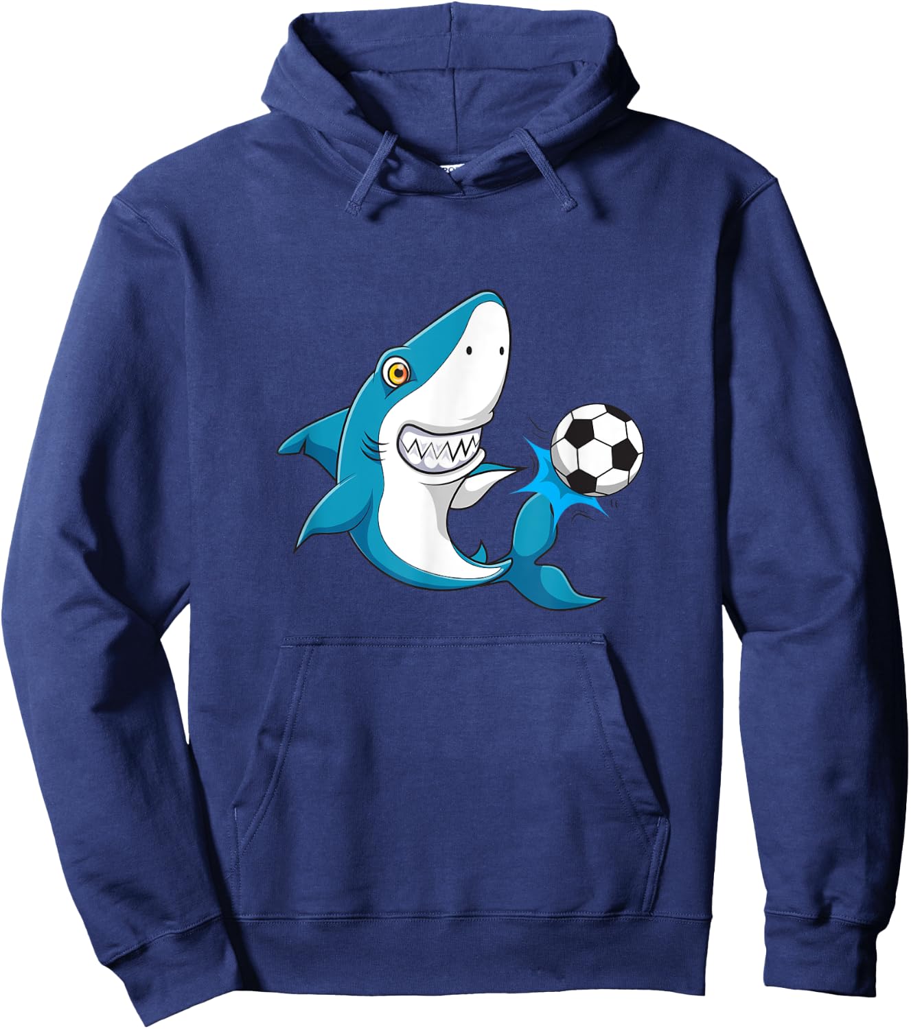 Cute soccer shark for soccer players Hoodie - Hoodie | Navy
