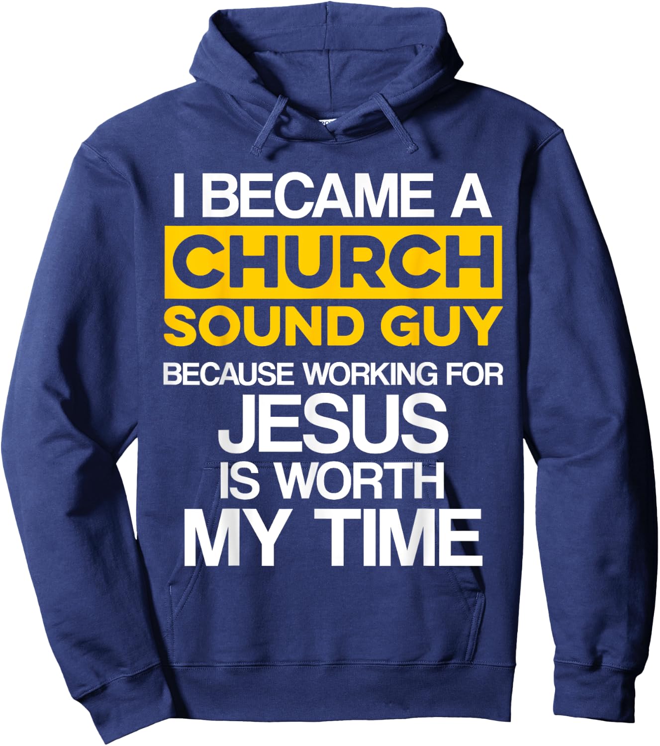 Church Sound Guy Jesus Audio Tech Engineer Hoodie - Hoodie | Navy
