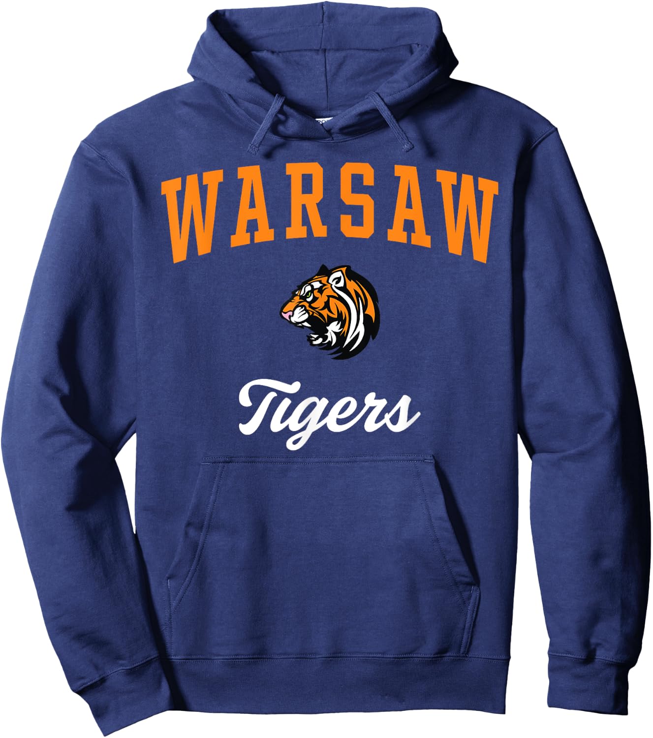 Warsaw High School Tigers Hoodie - Hoodie | Navy
