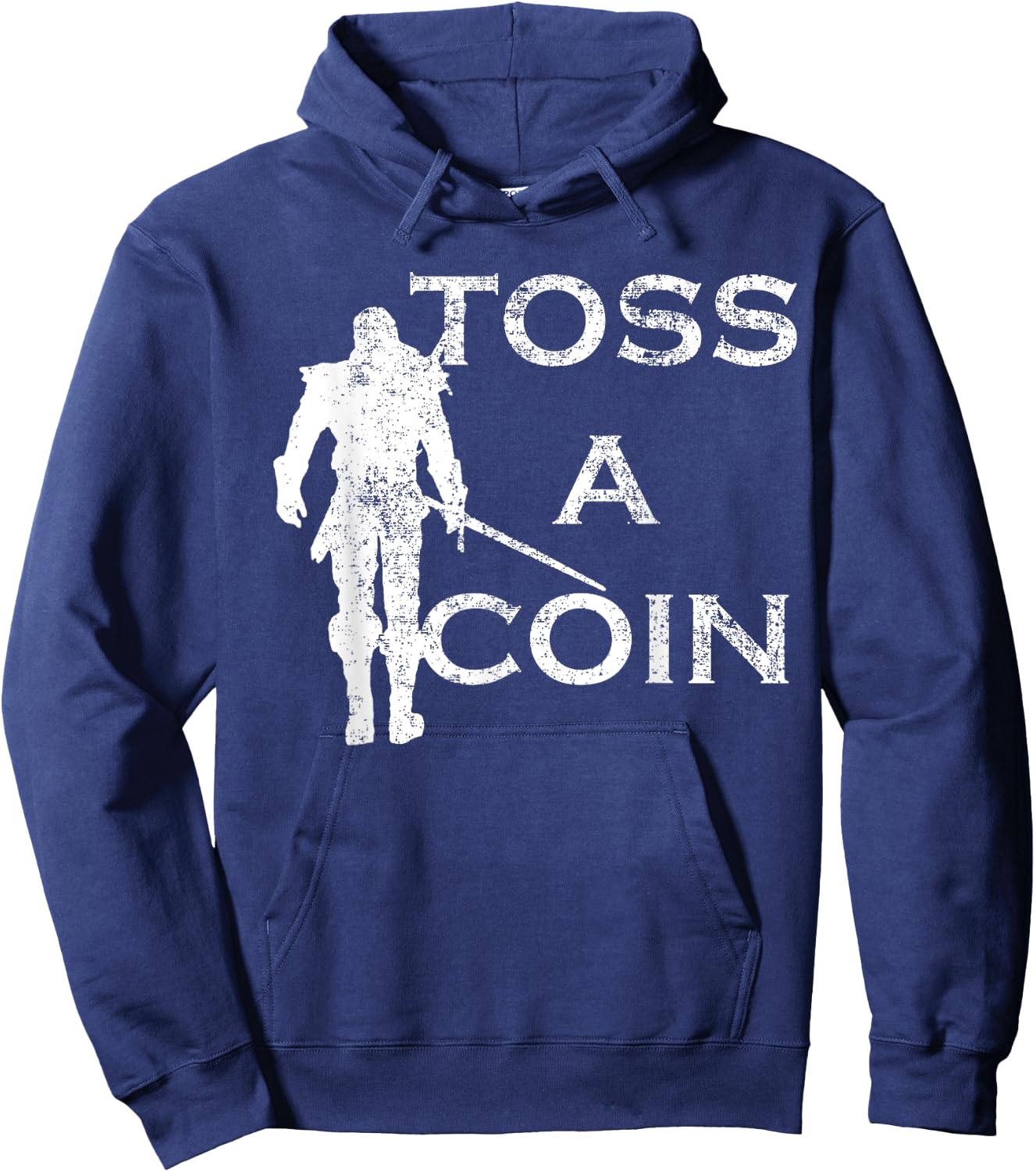Funny Men Women Toss A Coin To Your Hoodie - Hoodie | Navy