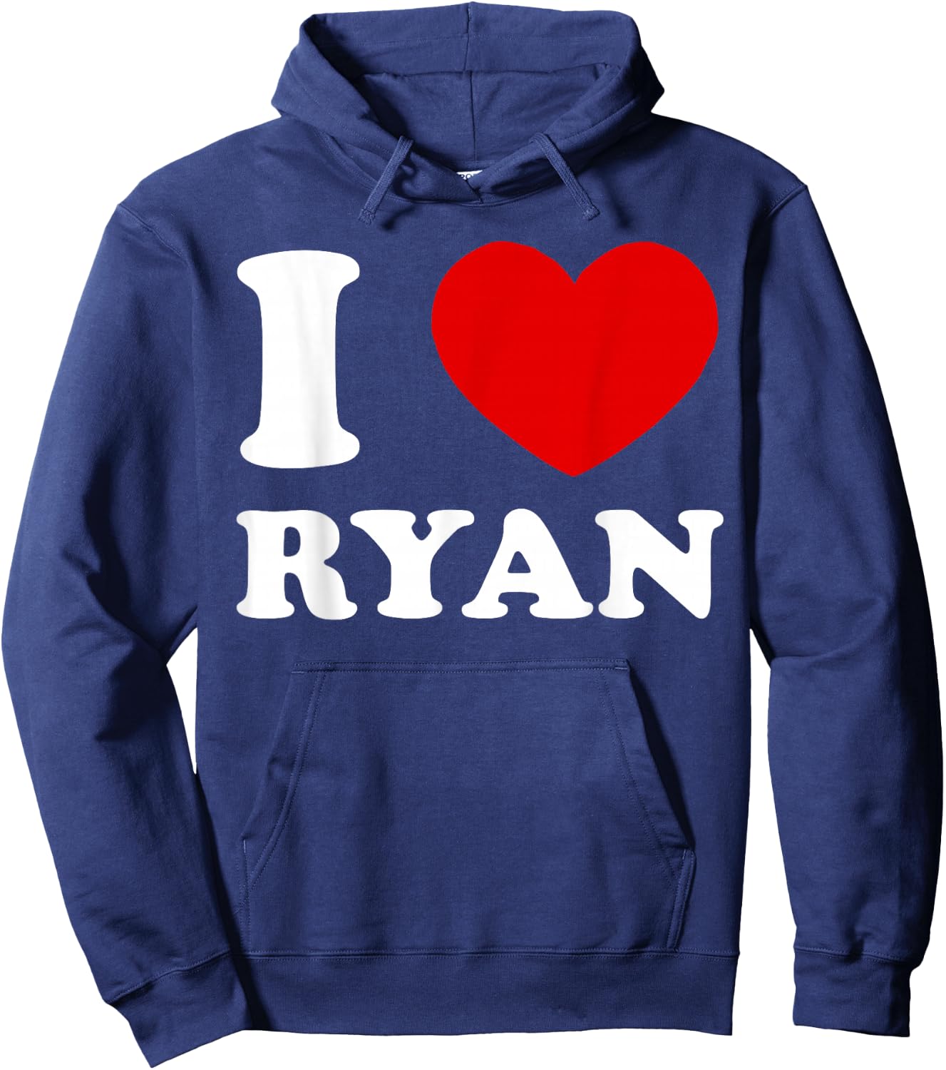 I Love Ryan I Heart Ryan Funny Ryan Hoodie - Hoodie | Navy