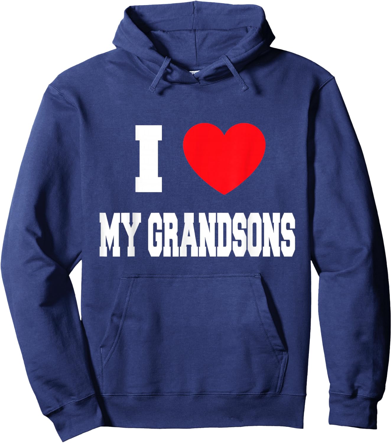 I Love my grandsons Hoodie - Hoodie | Navy