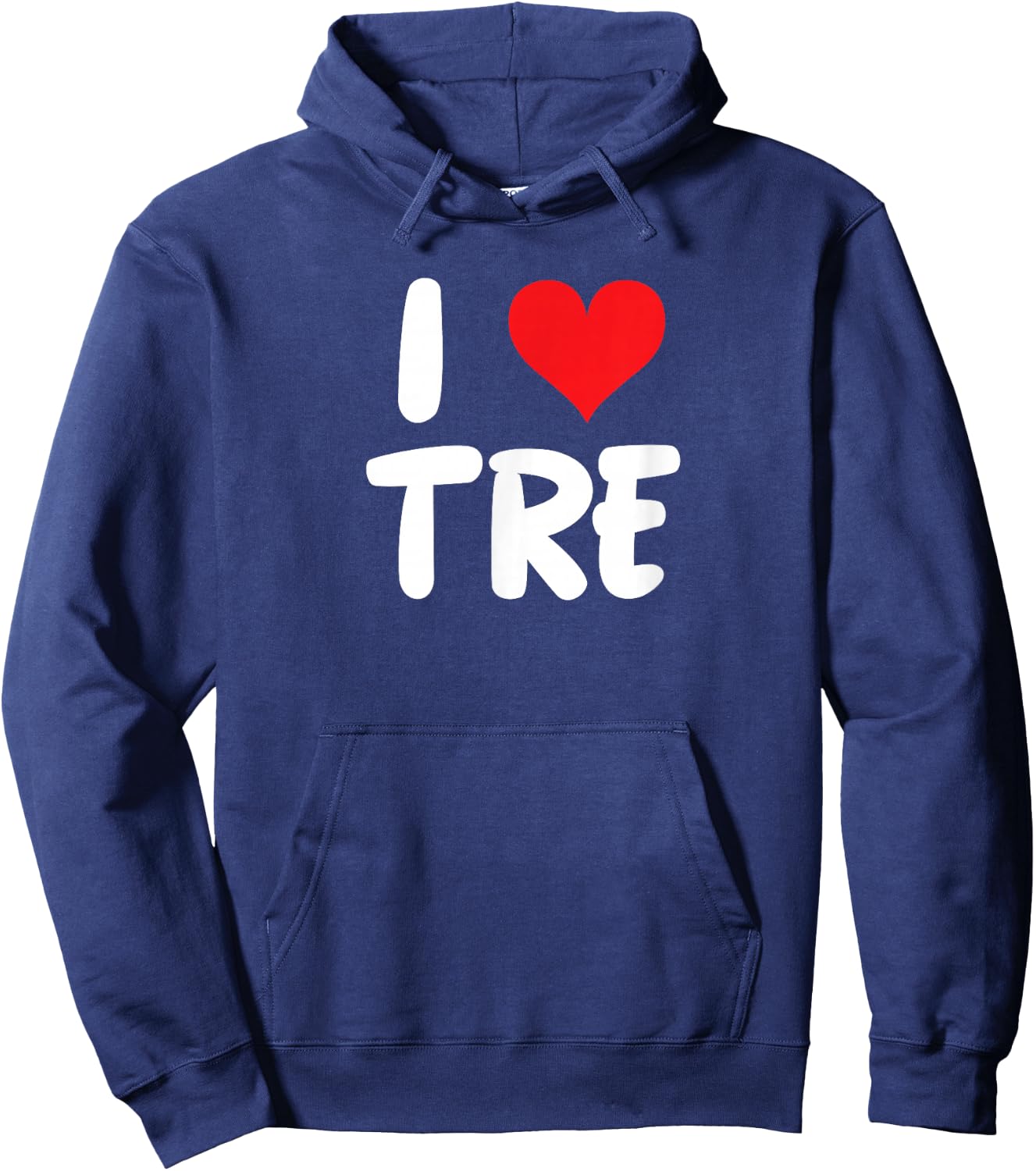 I Love Tre - Heart - Name Hoodie - Hoodie | Navy