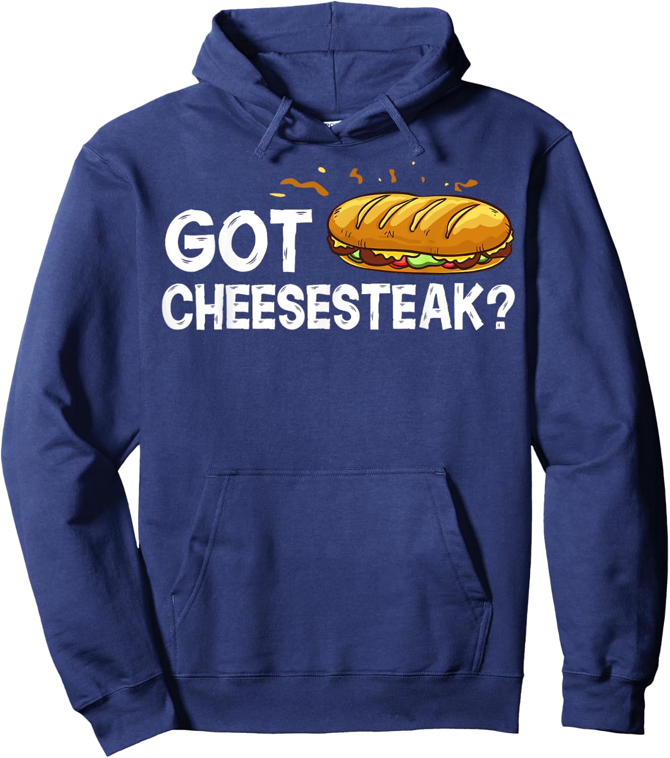 Philly Cheesesteak Gift Philadelphia Sandwich Hoodie - Hoodie | Navy
