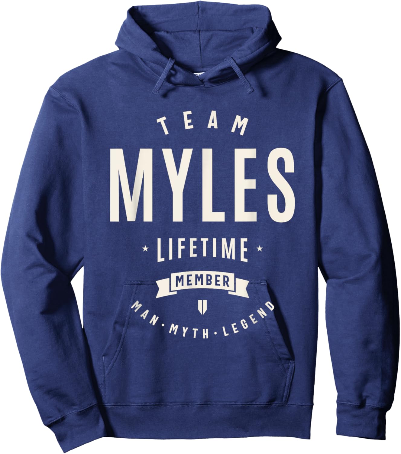 Team Myles Lifetime Member Funny Name Myles Hoodie - Hoodie | Navy