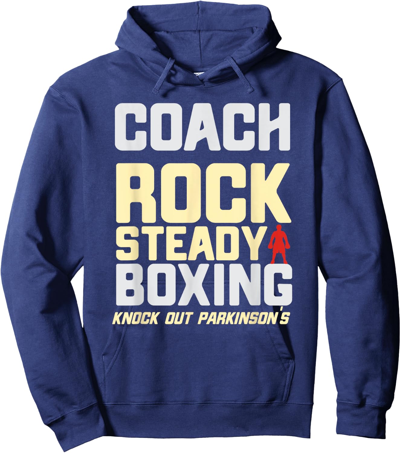 Rock Steady Boxing Coach Beat Parkinson's Hoodie - Hoodie | Navy