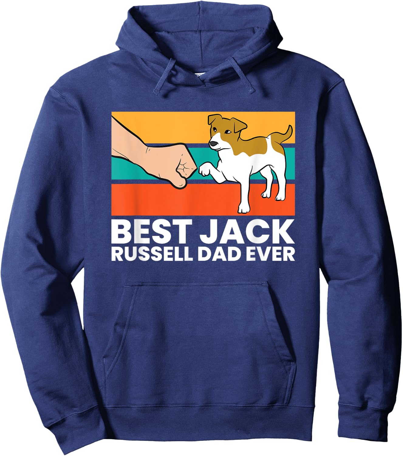 Best Jack Russel Dad Ever Pet Jack Russell Hoodie - Hoodie | Navy