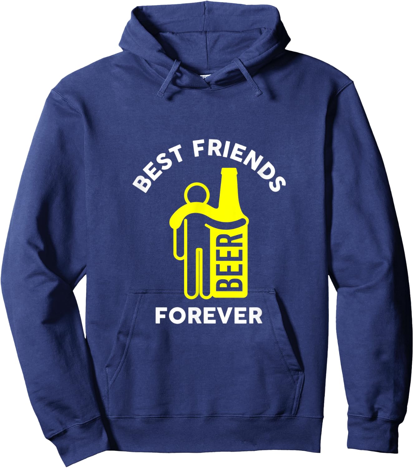 Awesome Beer Lover Best Friends Forever Hoodie - Hoodie | Navy