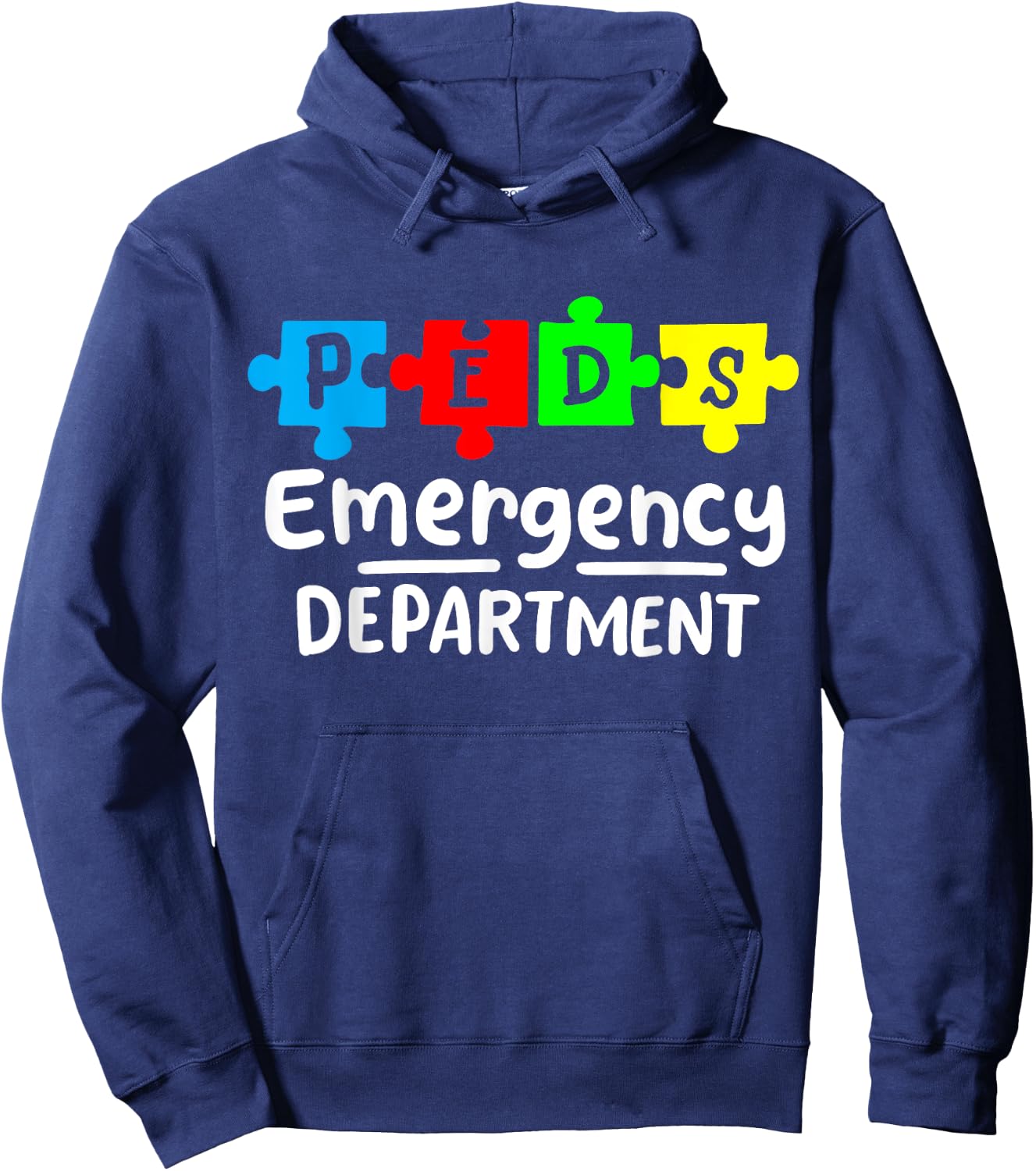 Pediatric Nurse Pediatrics Emergency Department Hoodie - Hoodie | Navy