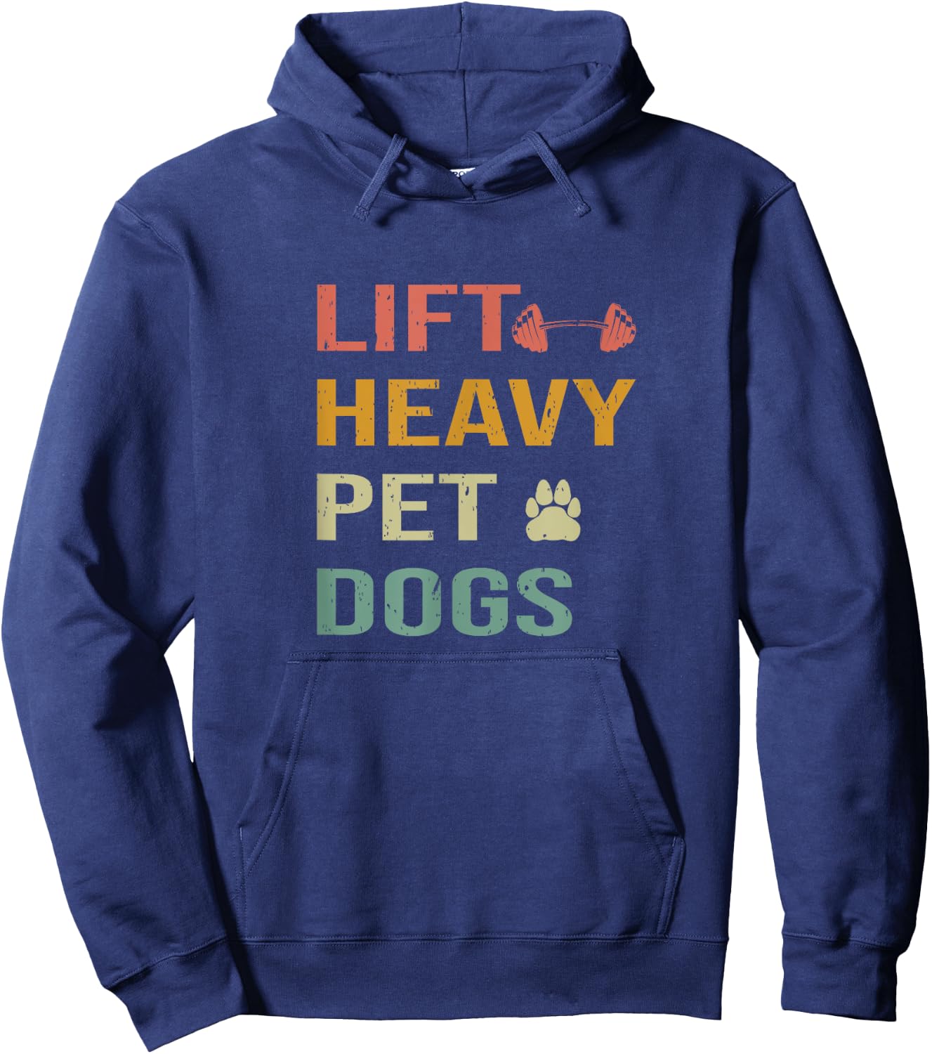 Weightlifters With Dogs Lift Heavy Pet Dogs Gym Hoodie - Hoodie | Navy