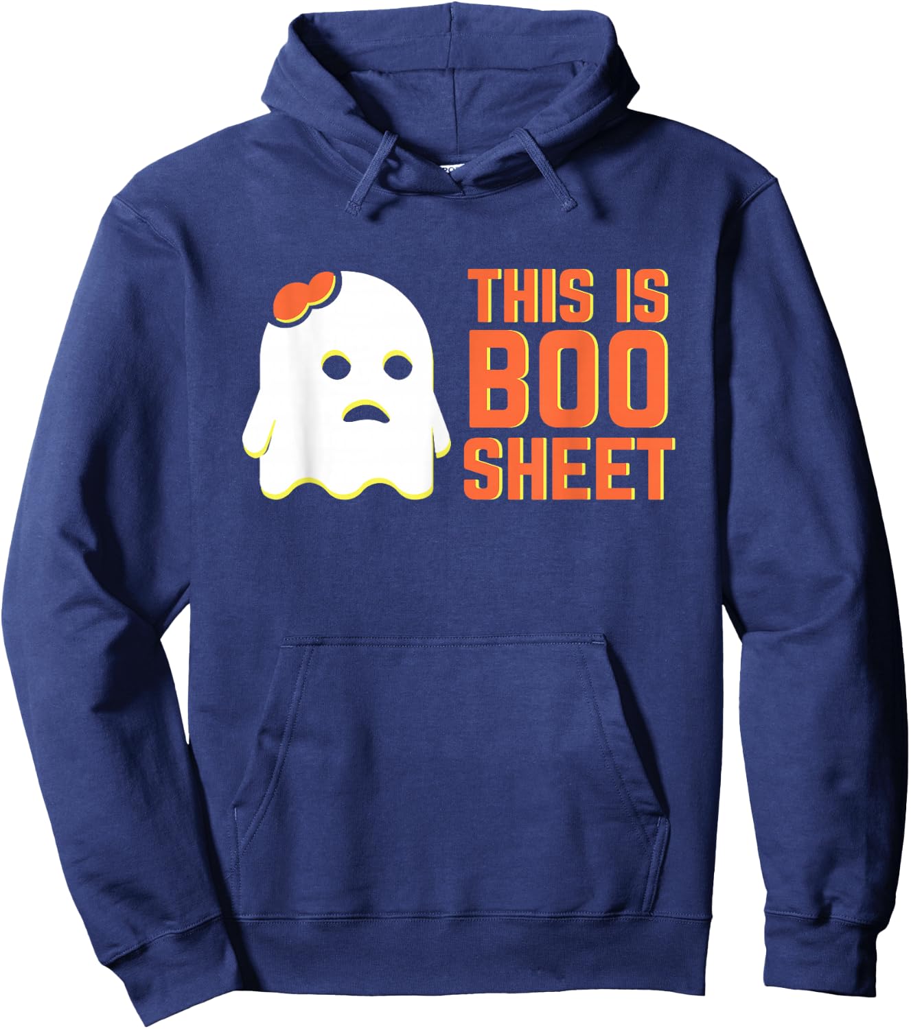 Funny Halloween Ghost This Is Boo Sheet Hoodie - Hoodie | Navy