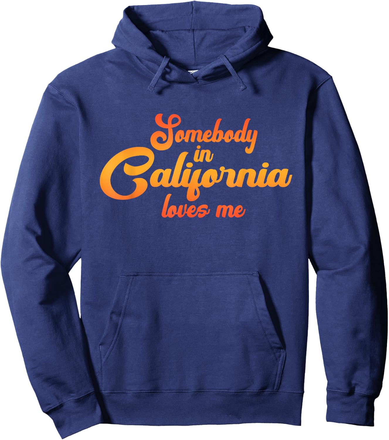 Somebody In California Loves Me Vintage 70s Hoodie - Hoodie | Navy