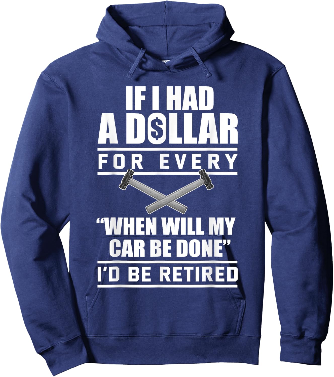 Funny Auto Body Technician , Small, Black Hoodie - Hoodie | Navy