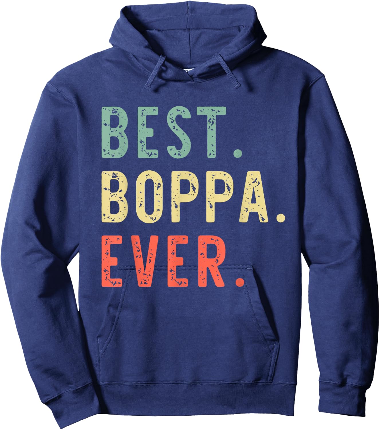 Best Boppa Ever Funny Retro Vintage Hoodie - Hoodie | Navy