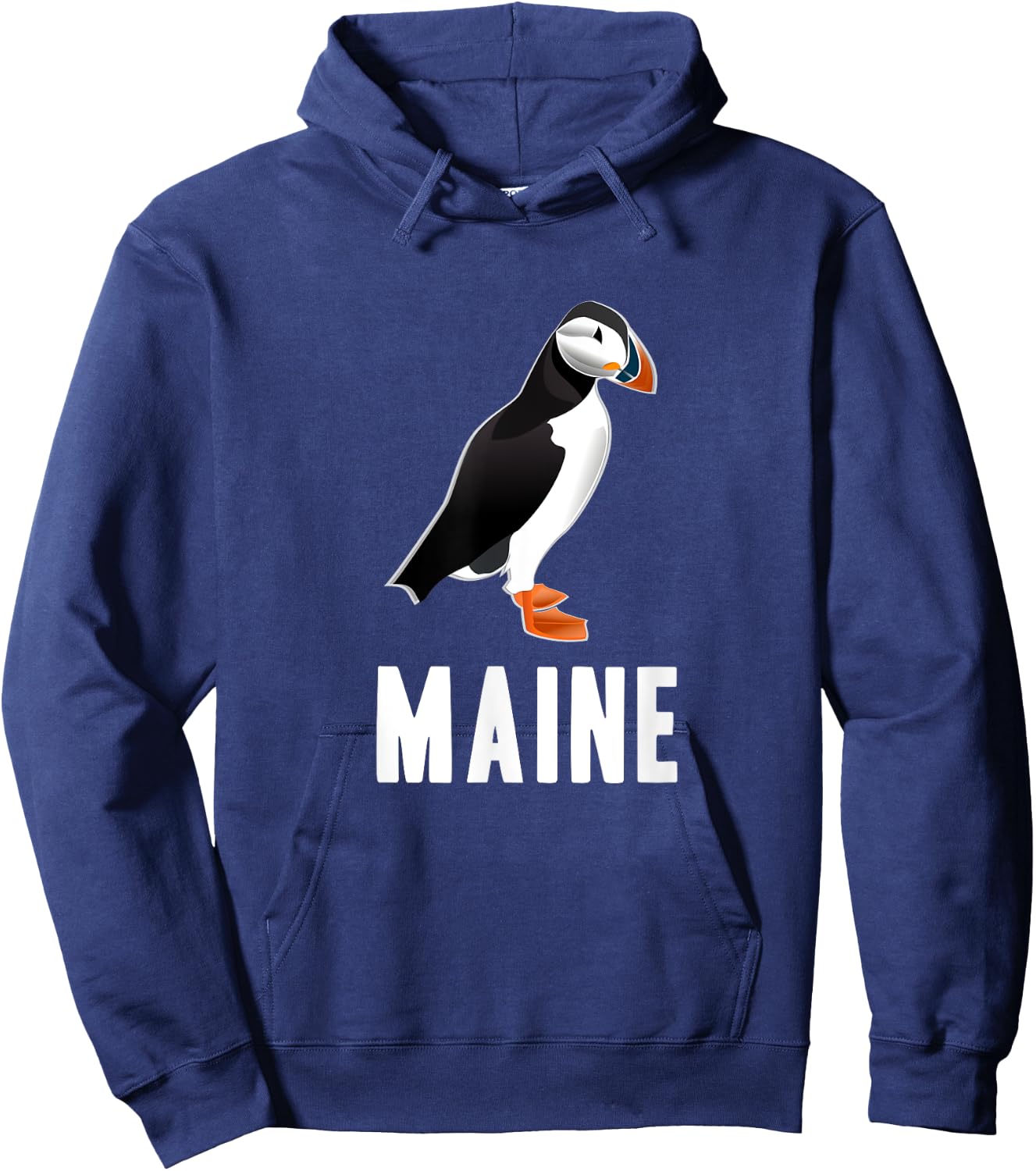 Puffin Bird Watching in Maine Souvenir Gift Hoodie - Hoodie | Navy