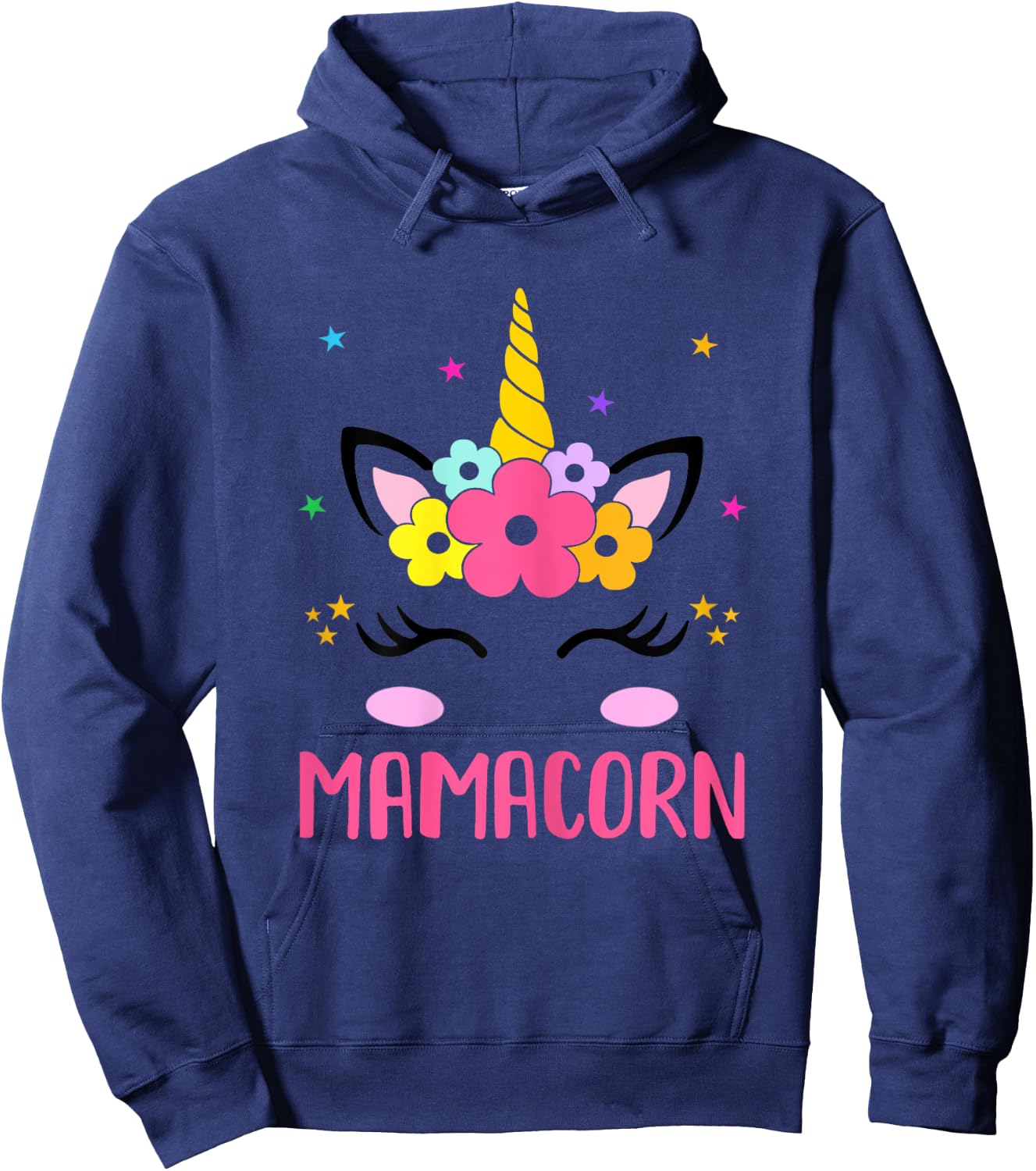 Funny Mamacorn Unicorn Costume Mom Mother's Day Hoodie - Hoodie | Navy