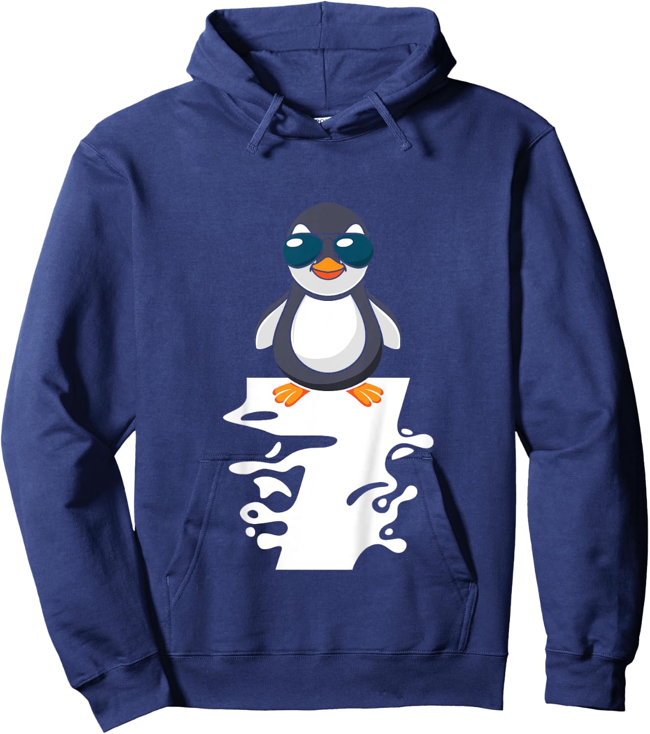 I Am Already 7 Years Old Penguin 7th Birthday Hoodie - Hoodie | Navy