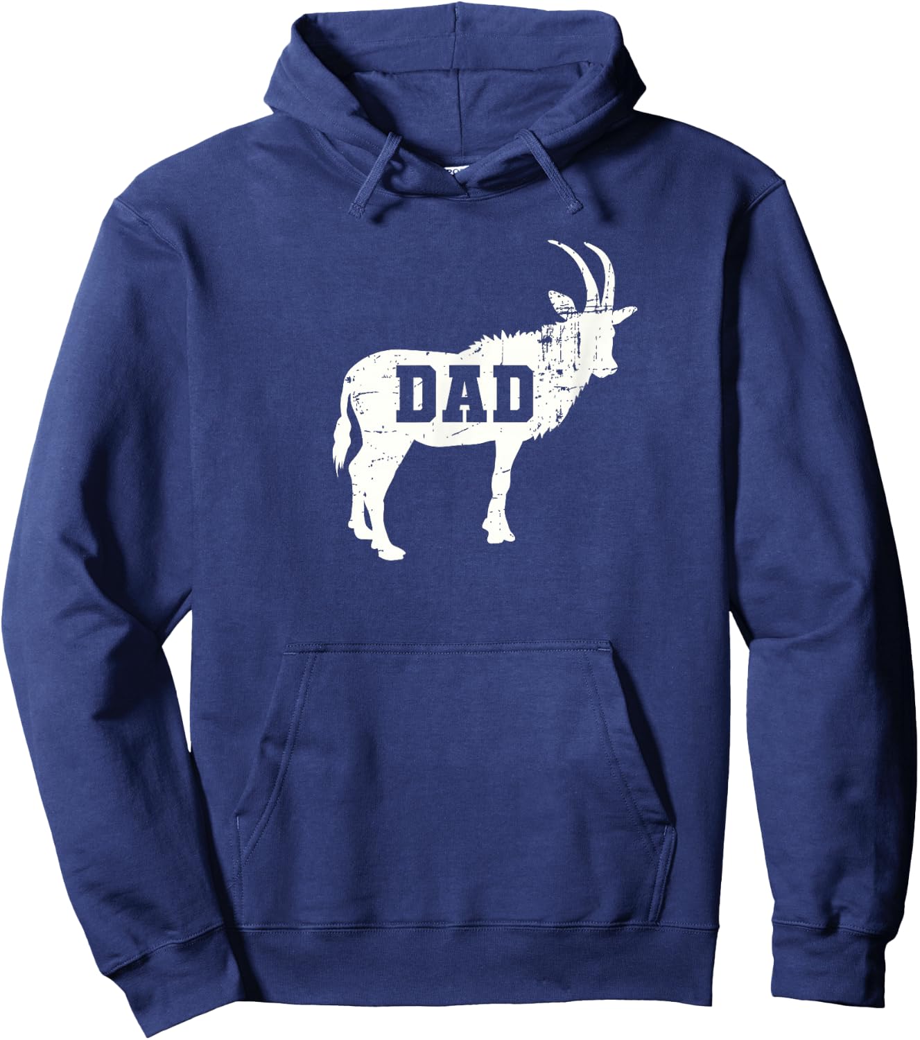 Goat Dad All Time Greatest Vintage Hoodie - Hoodie | Navy