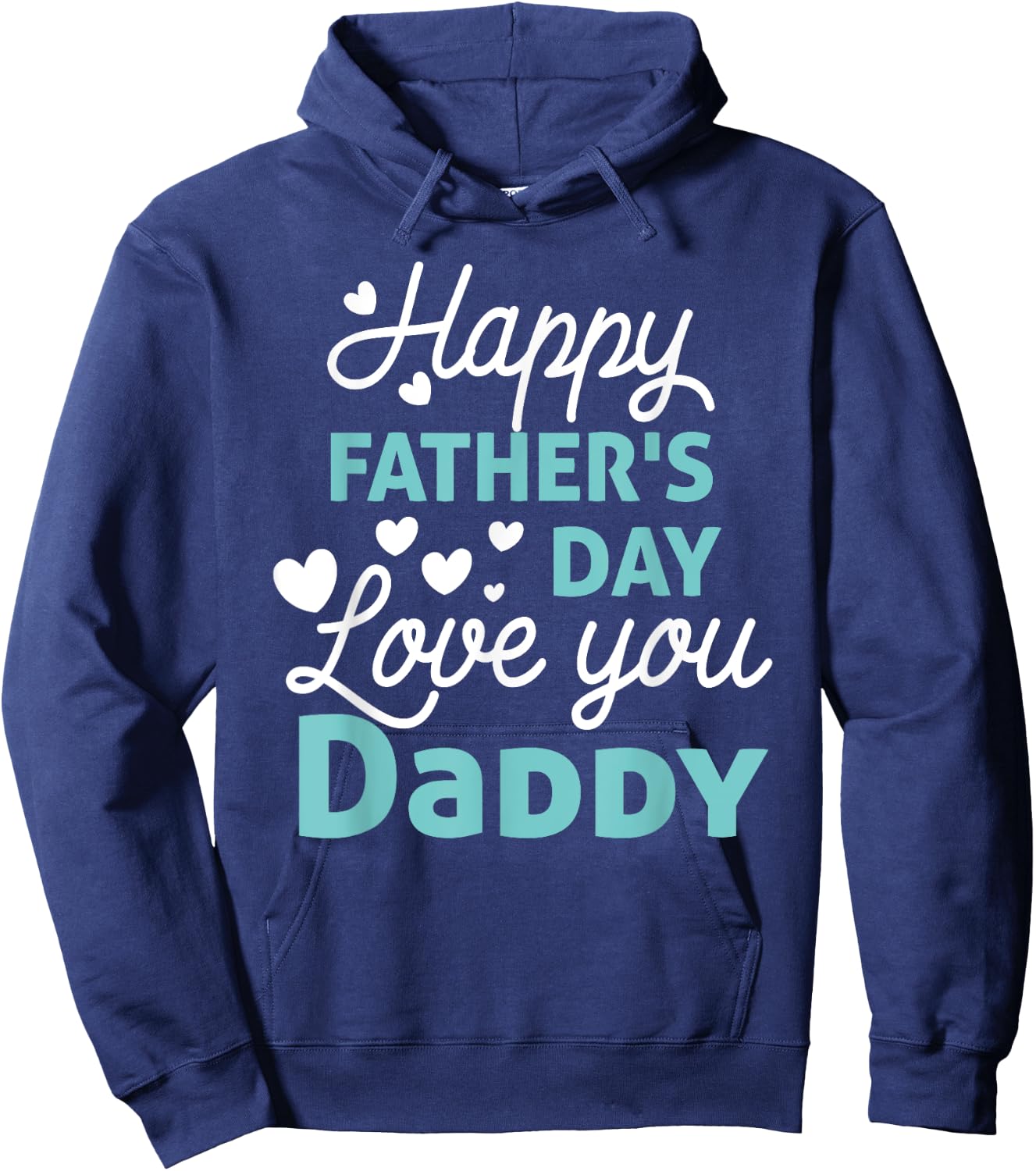 Happy Fathers Day Daddy Shirt 2025 for Dad Kids Hoodie - Hoodie | Navy