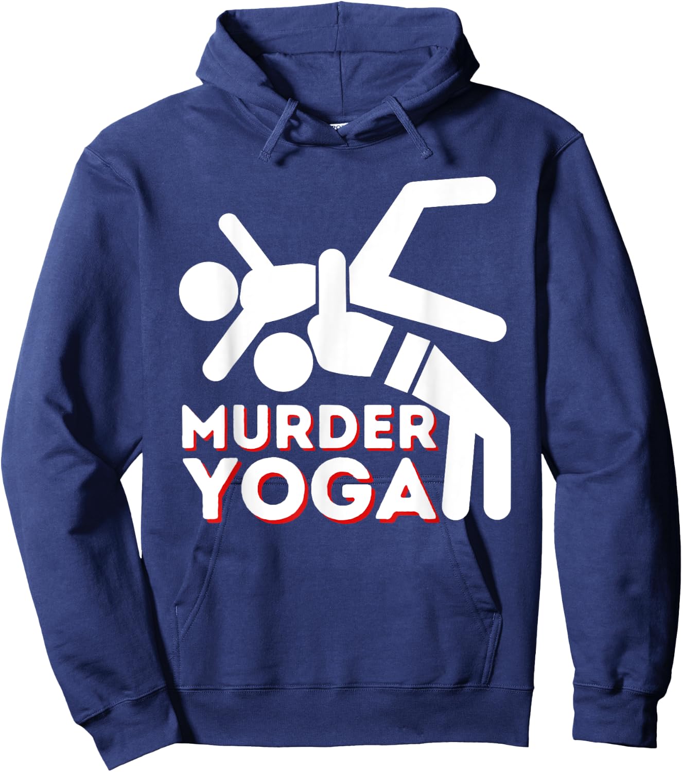 Murder Yoga - Funny Wrestling & Wrestler Hoodie - Hoodie | Navy