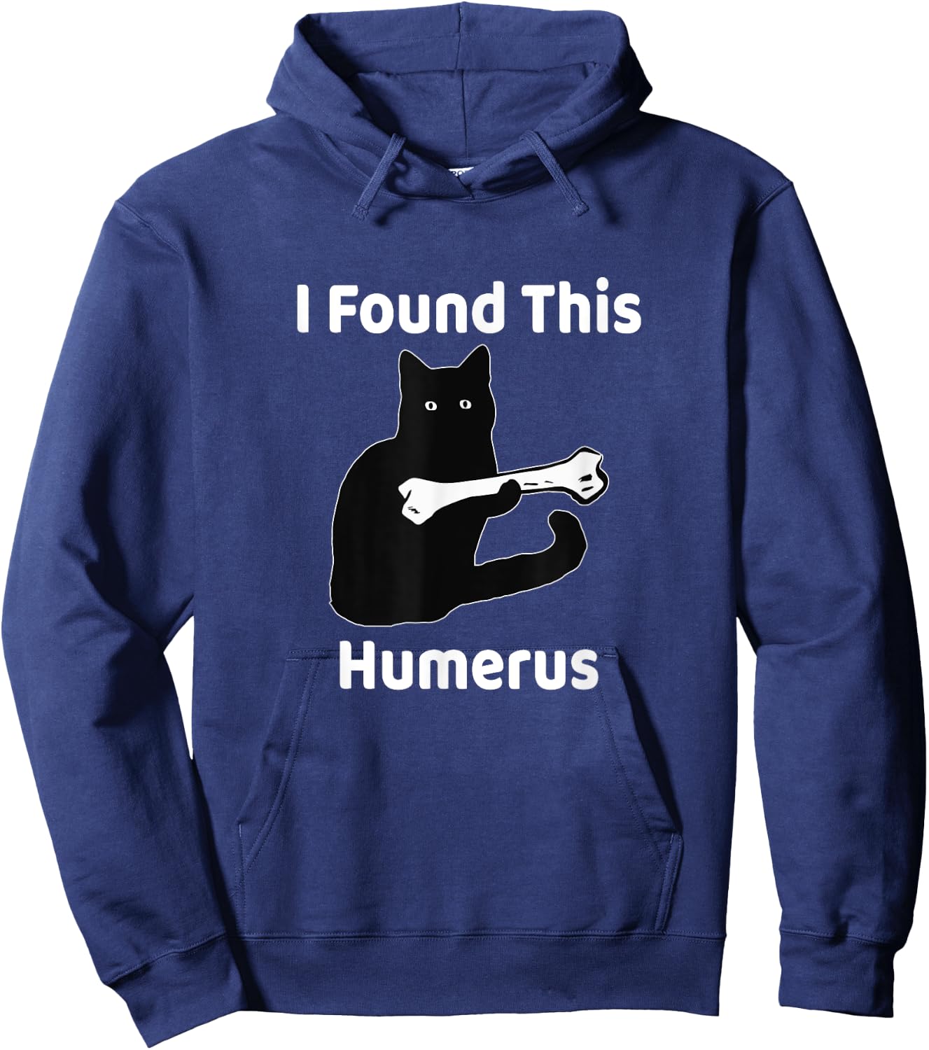 I Found This Humerus Funny Cat Lover Hoodie - Hoodie | Navy