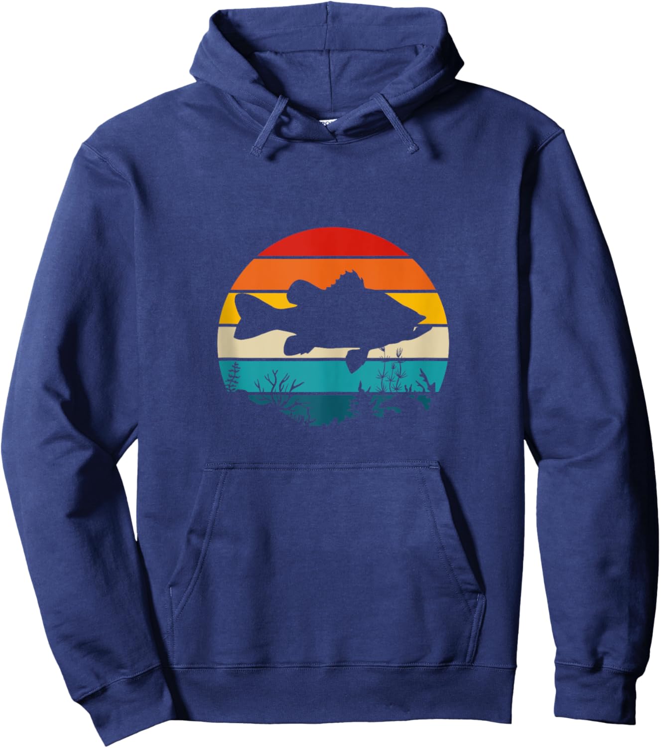 Bass Fishing Hoodie - Hoodie | Navy