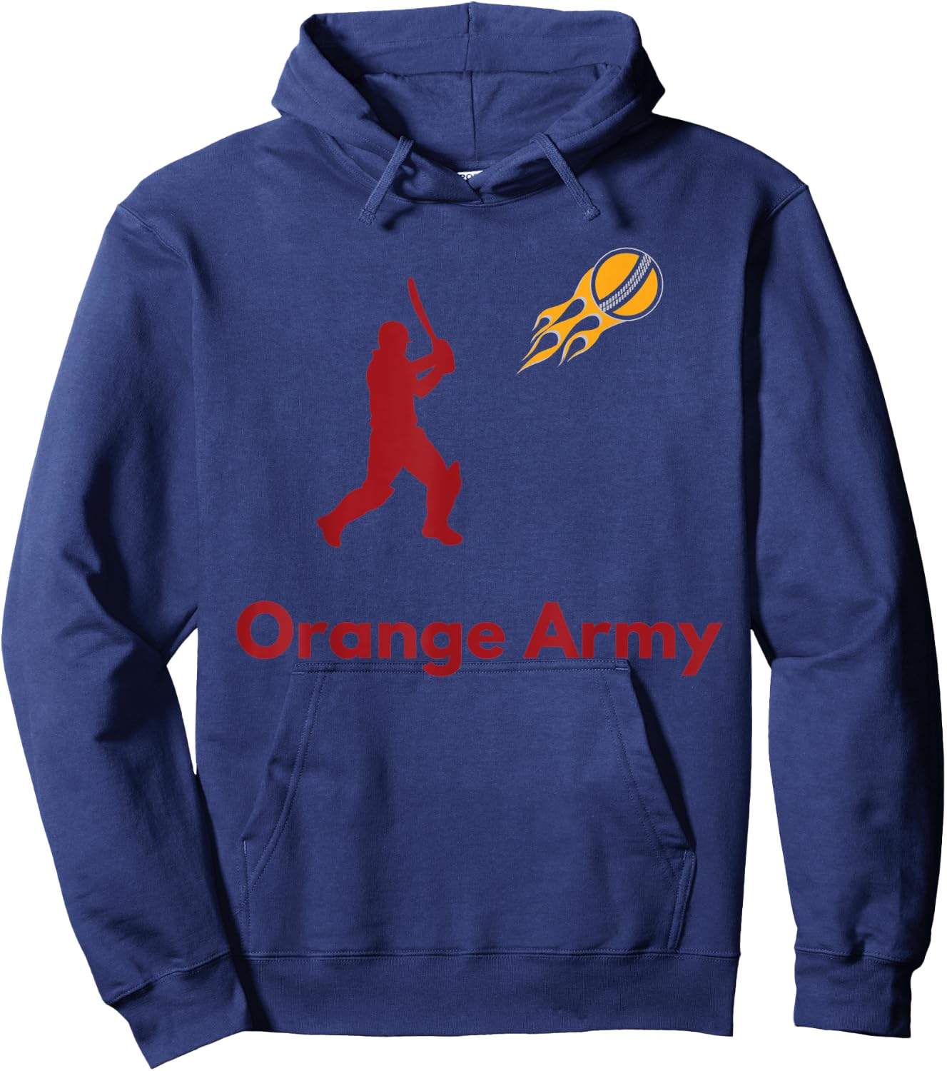 Hyderabad Cricket Fans Orange Army Hoodie - Hoodie | Navy