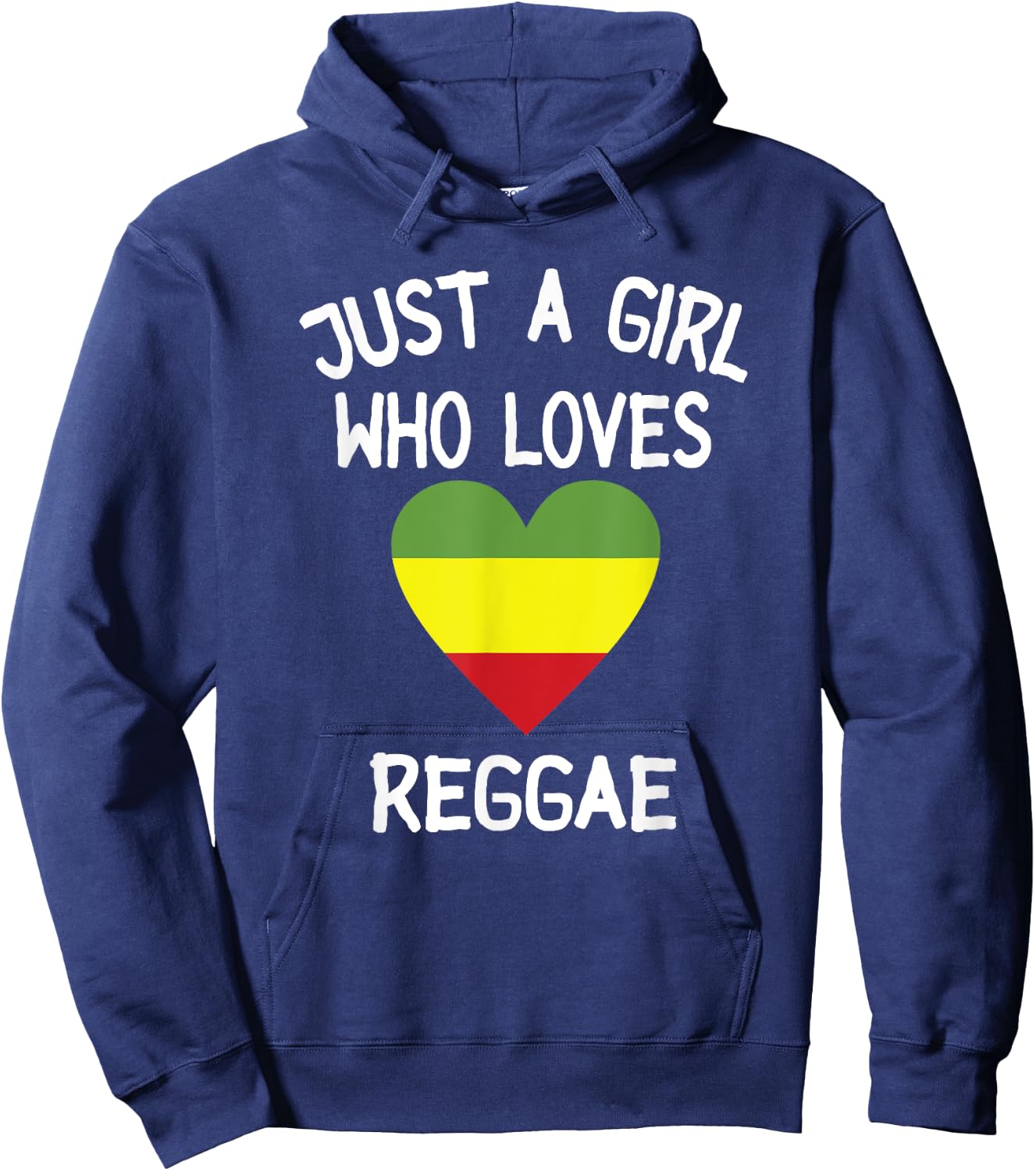 Just A Girl Who Loves Reggae Music Hoodie - Hoodie | Navy
