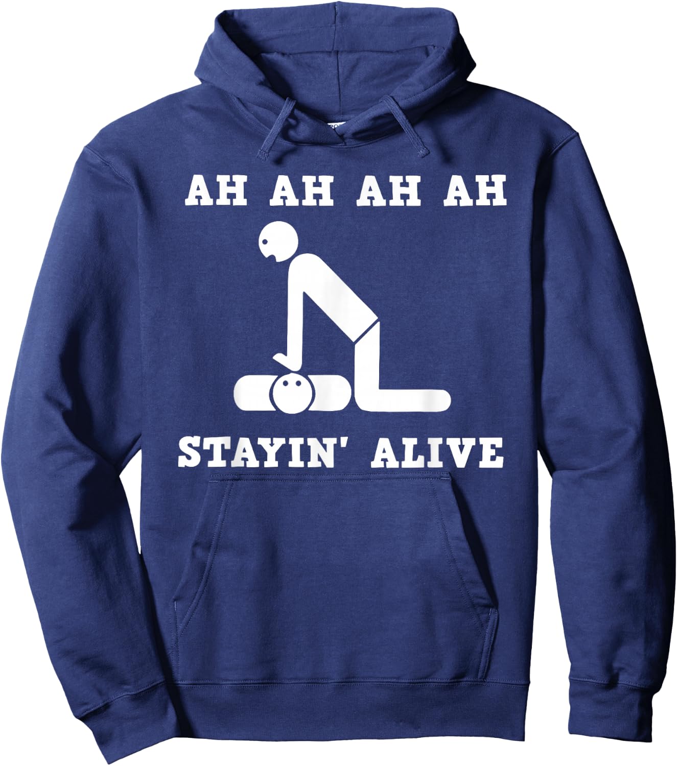 Ah Stayin' Alive Hoodie - Hoodie | Navy