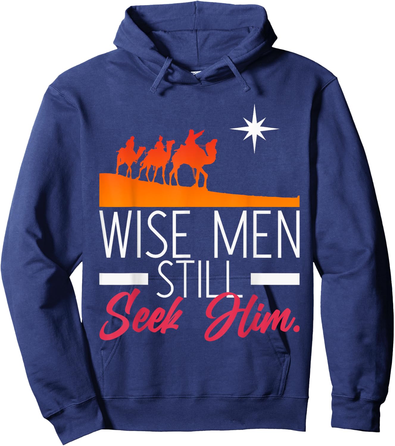 Wise Men Still Seek Him Prayer Hoodie - Hoodie | Navy