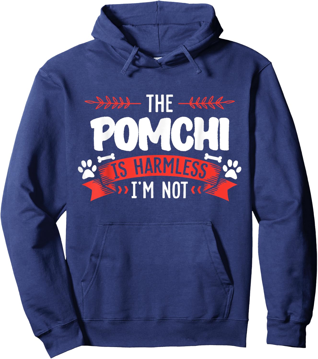 Pomchi Shirt Men Women Dog Mom Dog Lover Hoodie - Hoodie | Navy