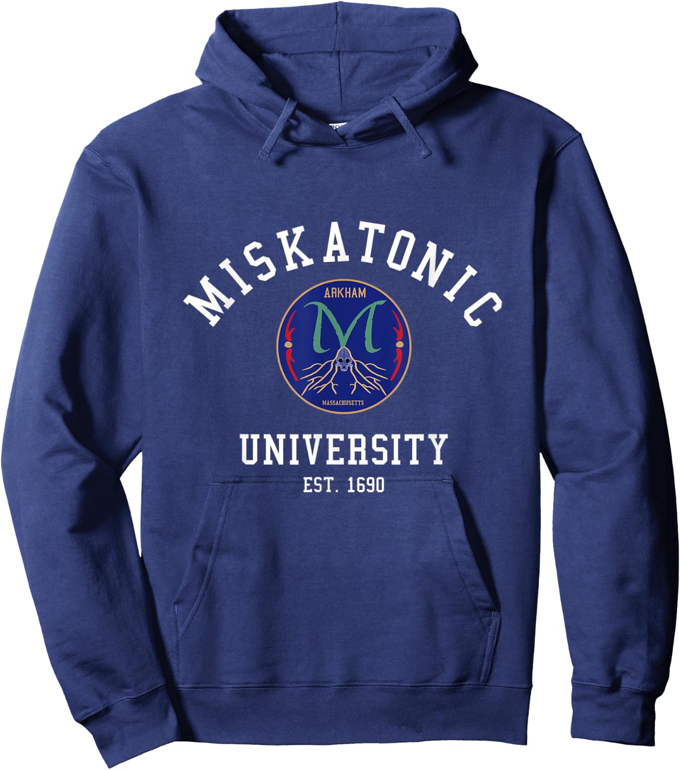 Miskatonic University - emblem logo Hoodie - Hoodie | Navy