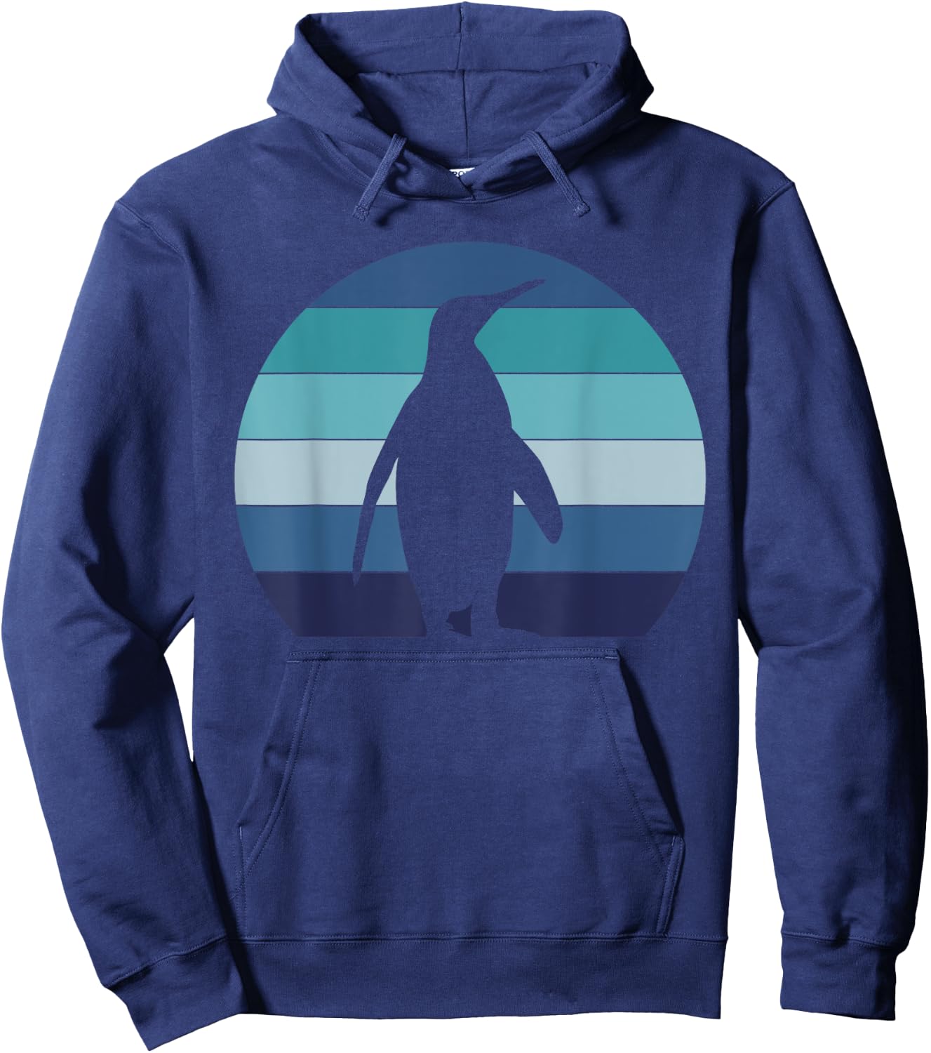 Antartica Animal Gift Retro Penguin Hoodie - Hoodie | Navy