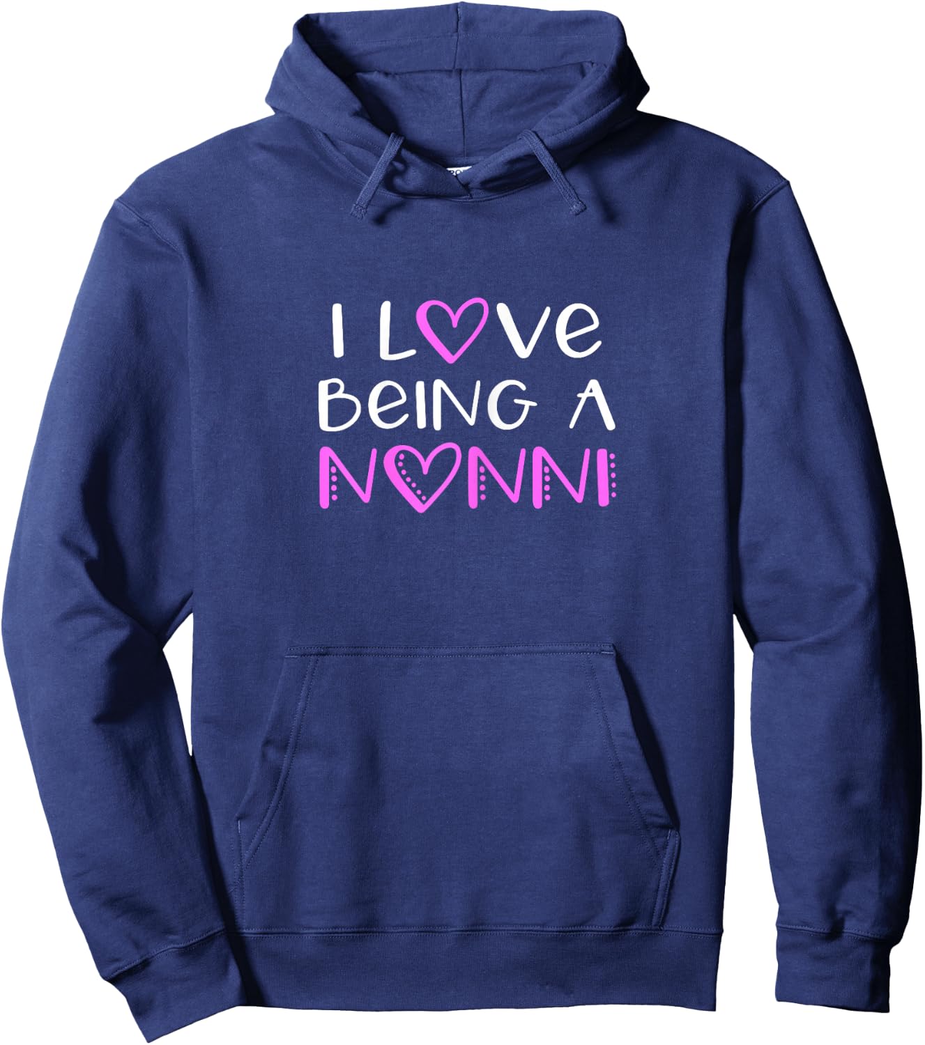 I Love Being A Nonni Cute Cool Hoodie - Hoodie | Navy