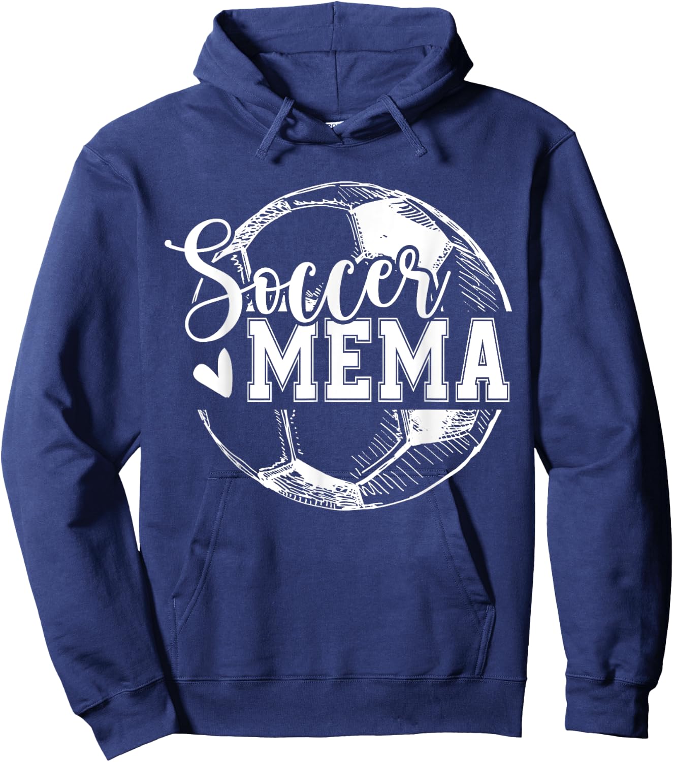 Vintage Soccer Mema Funny Ball Mema Hoodie - Hoodie | Navy