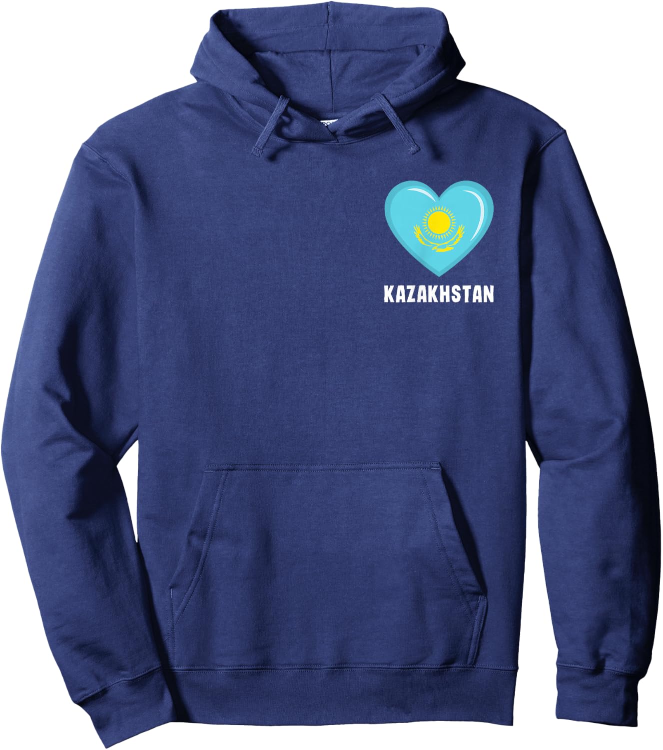 Kazakhstan Flag Shirt | Kazakhstani Hoodie - Hoodie | Navy