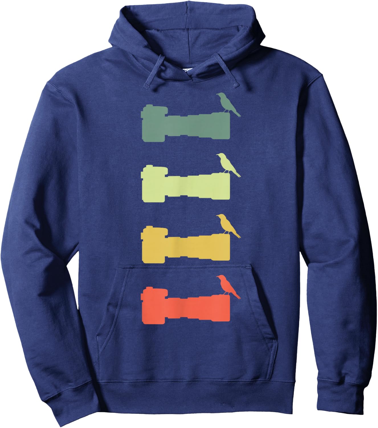 Retro Style Vintage Bird Photographer Hoodie - Hoodie | Navy