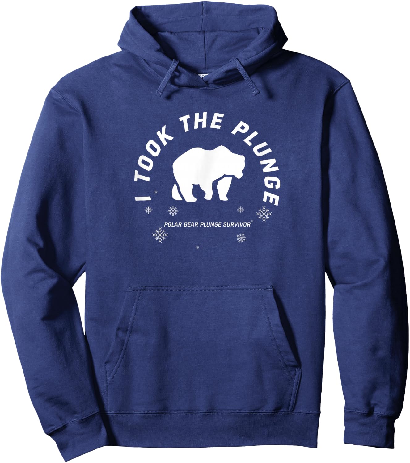 Polar Plunge Polar Bear I Took The Plunge Hoodie - Hoodie | Navy