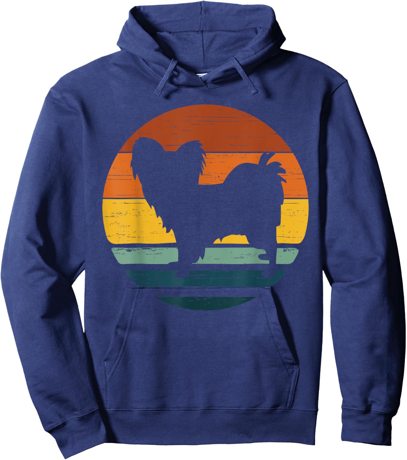 Chion Vintage Retro Mum Dad Dog Gift Hoodie - Hoodie | Navy