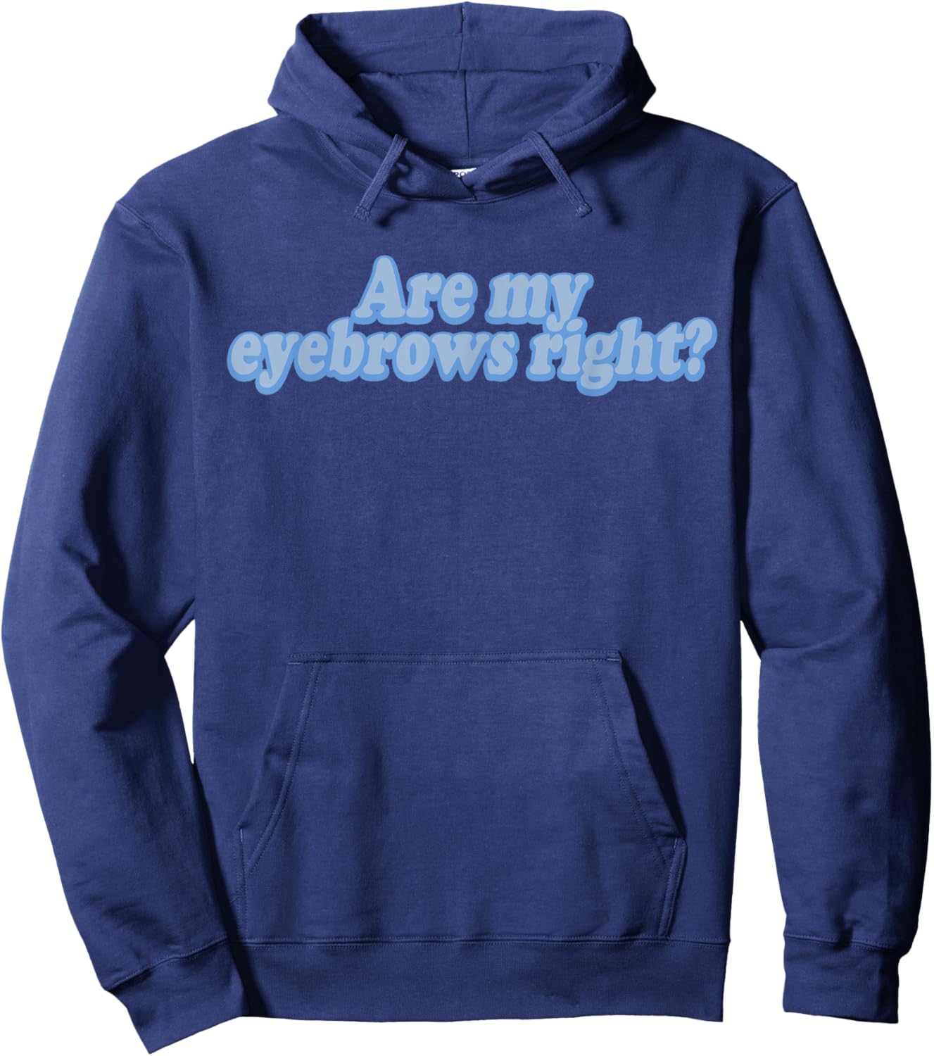Are My Eyebrows Right Hoodie - Hoodie | Navy