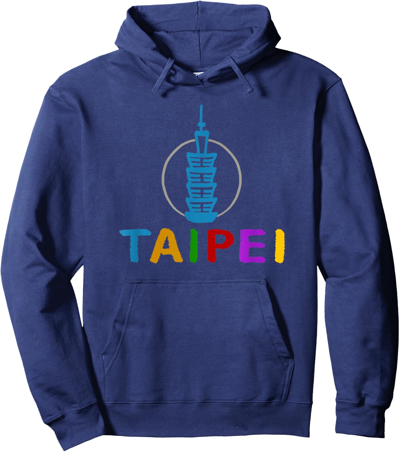 Taipei 101 Tower Hoodie - Hoodie | Navy